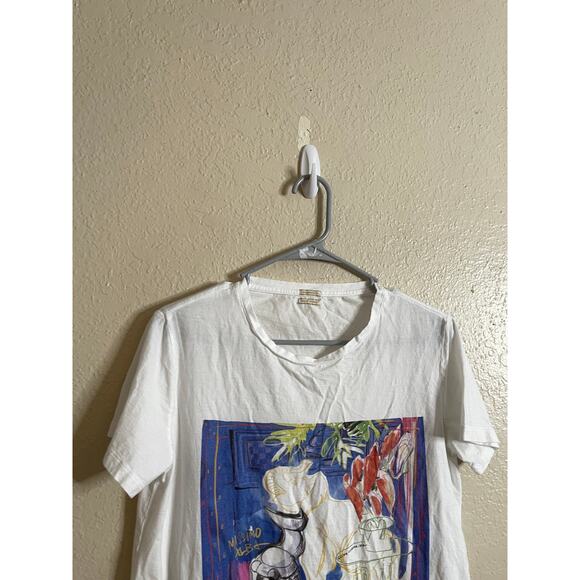 Massimo Alba x Elena Ciuprina Graphic T-Shirt Womans Medium - Picture 4 of 8